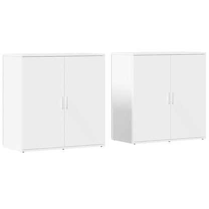 Sideboards 2 pcs White 79x38x80 cm Engineered Wood