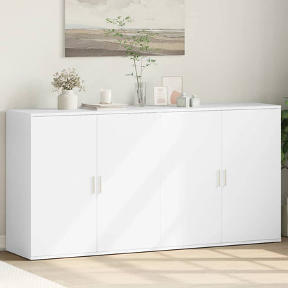 Sideboards 2 pcs White 79x38x80 cm Engineered Wood