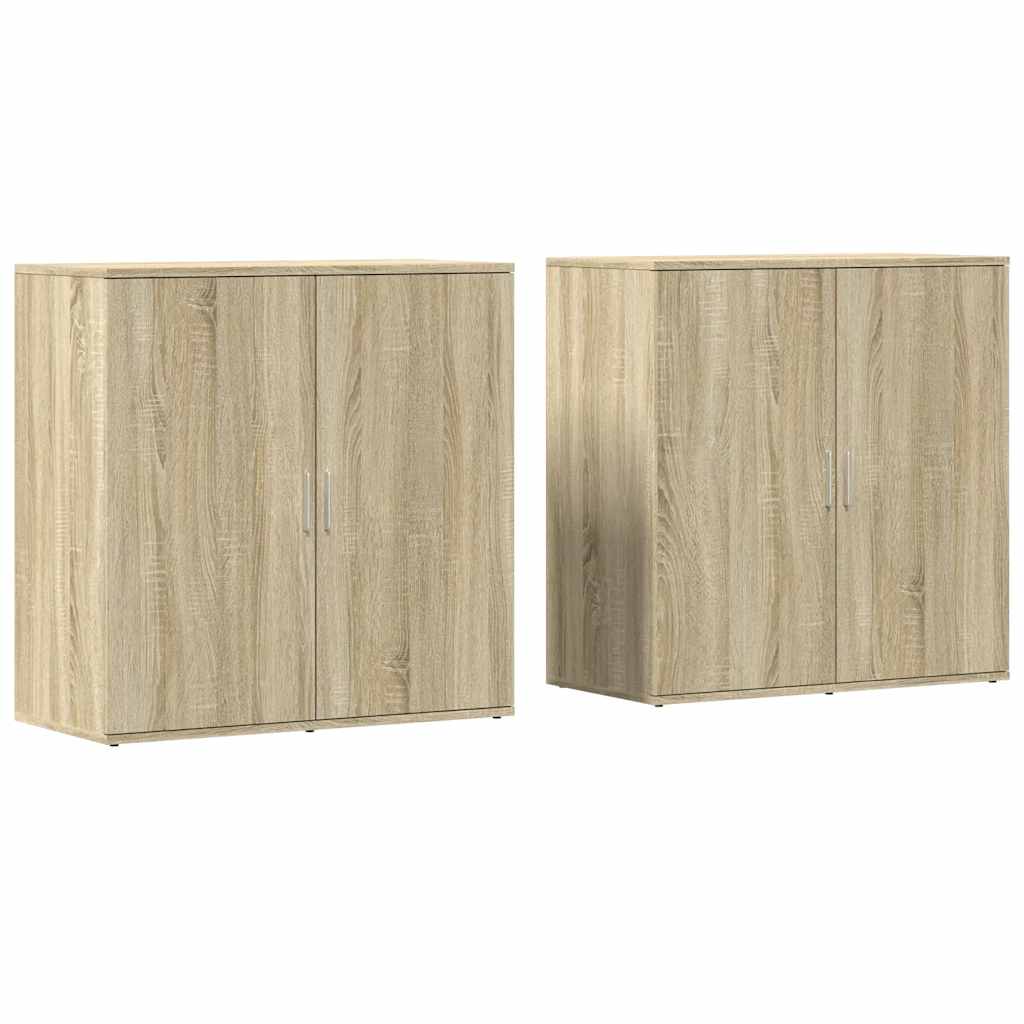 Sideboards 2 pcs Sonoma Oak 79x38x80 cm Engineered Wood