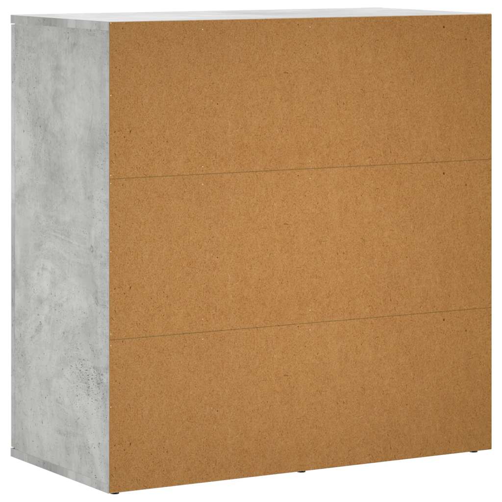 Sideboards 2 pcs Concrete Grey 79x38x80 cm Engineered Wood