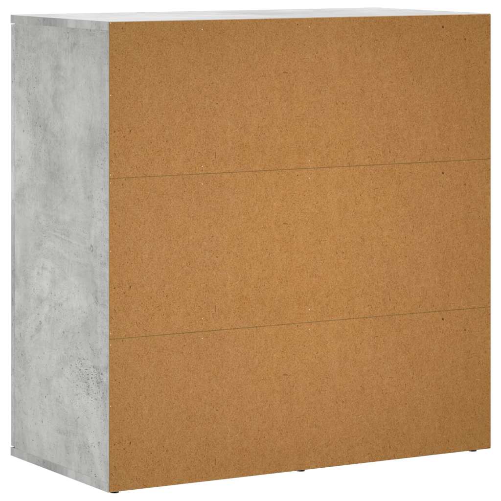 Sideboards 2 pcs Concrete Grey 79x38x80 cm Engineered Wood