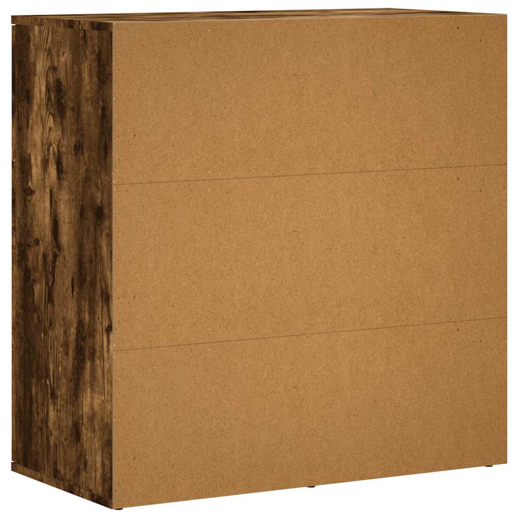 Sideboards 2 pcs Smoked Oak 79x38x80 cm Engineered Wood