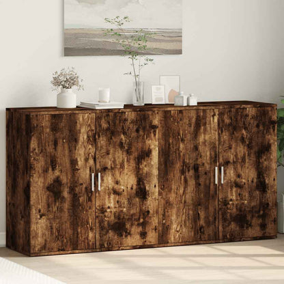 Sideboards 2 pcs Smoked Oak 79x38x80 cm Engineered Wood