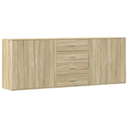 Sideboards 3 pcs Sonoma Oak Engineered Wood