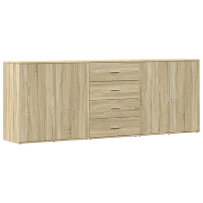 Sideboards 3 pcs Sonoma Oak Engineered Wood