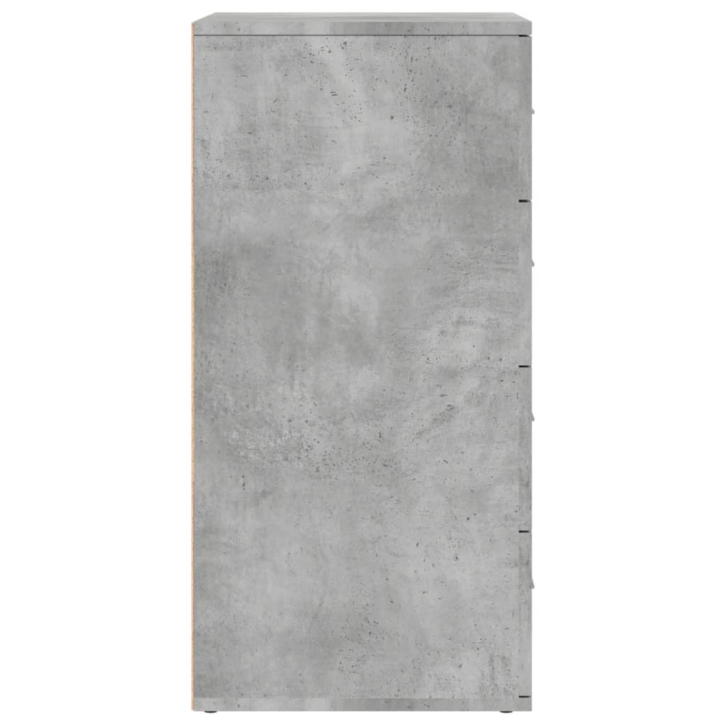 Sideboards 2 pcs Concrete Grey 60x39x80 cm Engineered Wood