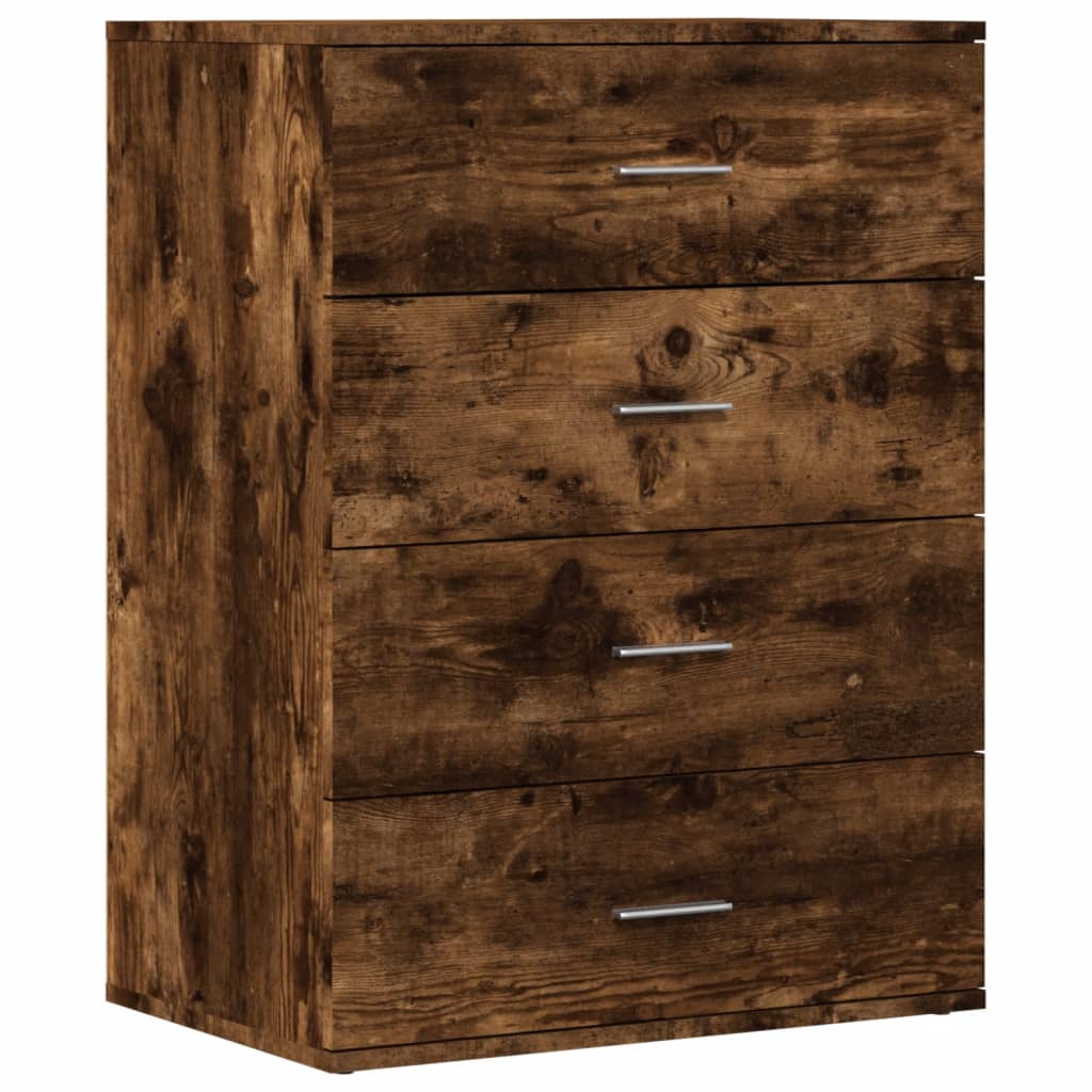 Sideboards 2 pcs Smoked Oak 60x39x80 cm Engineered Wood