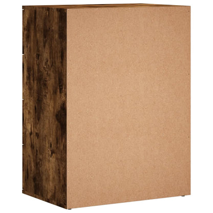 Sideboards 2 pcs Smoked Oak 60x39x80 cm Engineered Wood