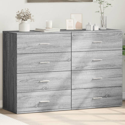Sideboards 2 pcs Grey Sonoma 60x39x80 cm Engineered Wood