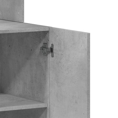 Kitchen Cabinet Concrete Grey 60x50x180 cm Engineered Wood