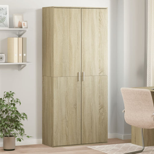 Highboard Sonoma Oak 80x35x180 cm Engineered Wood