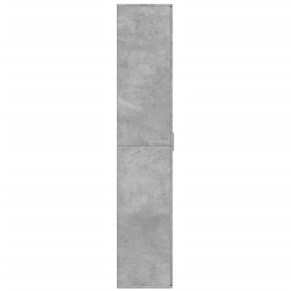 Highboard Concrete Grey 80x35x180 cm Engineered Wood