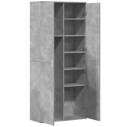 Highboard Concrete Grey 80x35x180 cm Engineered Wood