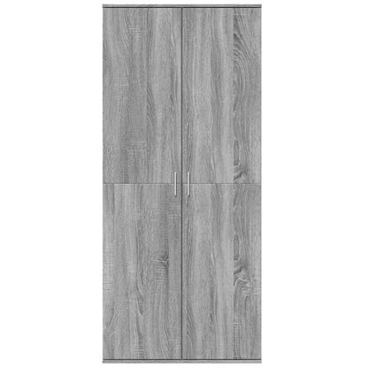 Highboard Grey Sonoma 80x35x180 cm Engineered Wood