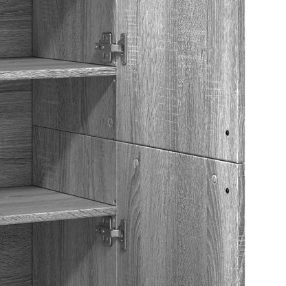 Highboard Grey Sonoma 80x35x180 cm Engineered Wood