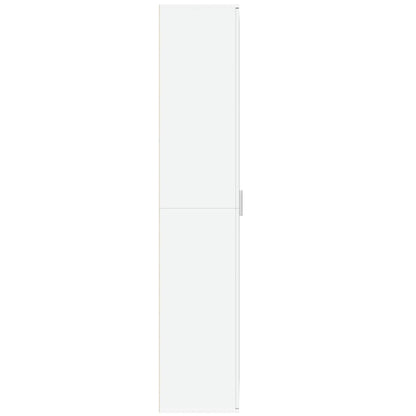 Highboard White 70x35x180 cm Engineered Wood