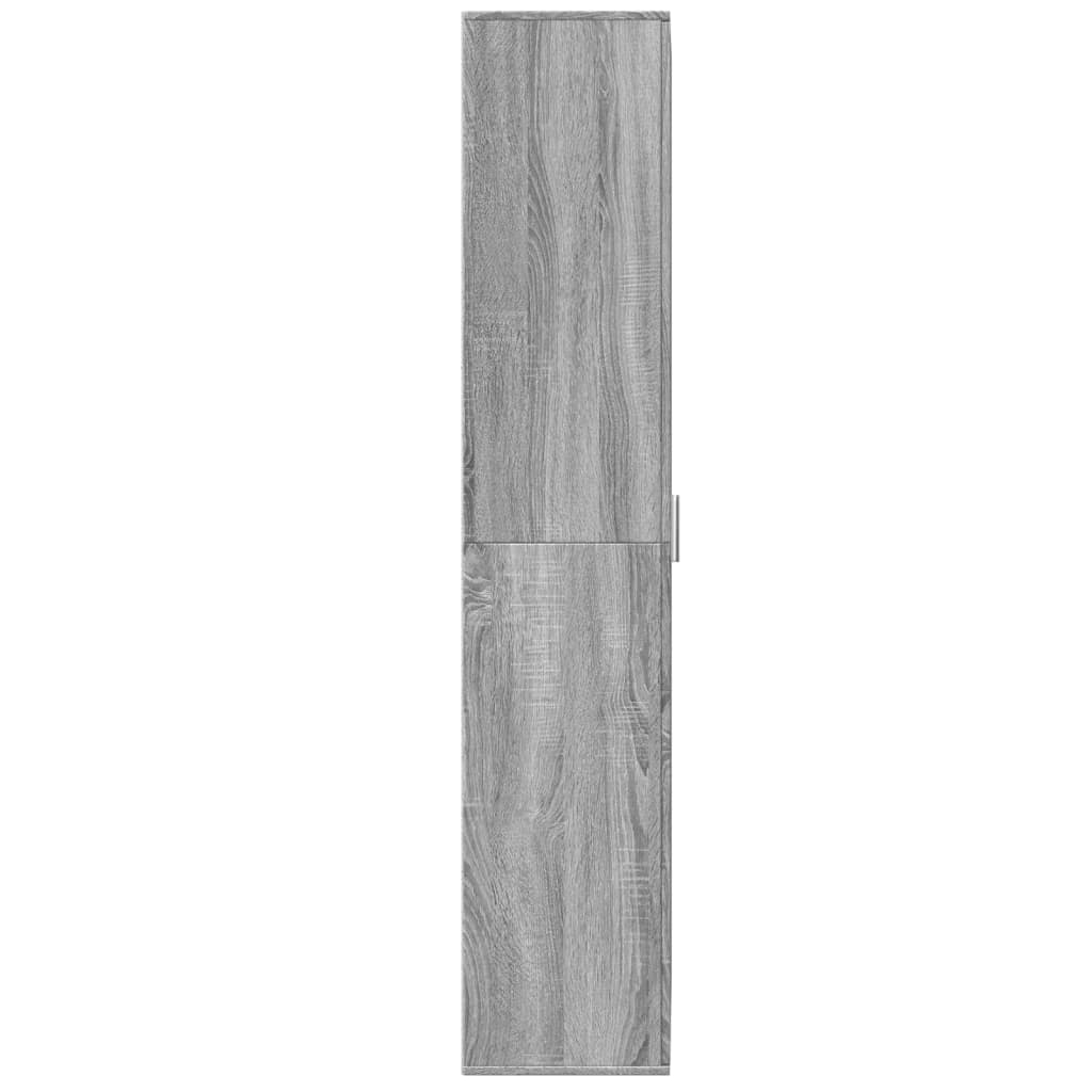 Highboard Grey Sonoma 70x35x180 cm Engineered Wood