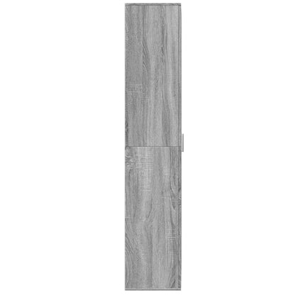 Highboard Grey Sonoma 70x35x180 cm Engineered Wood