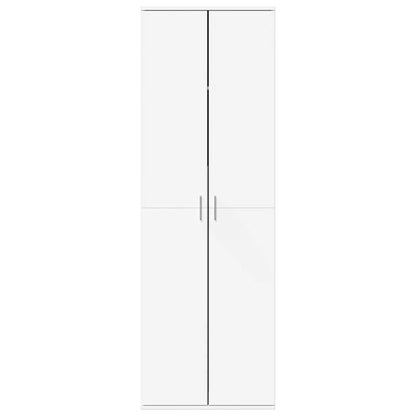 Highboard White 60x35x180 cm Engineered Wood