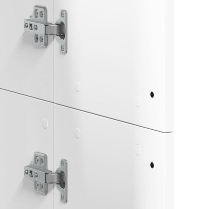 Highboard White 60x35x180 cm Engineered Wood