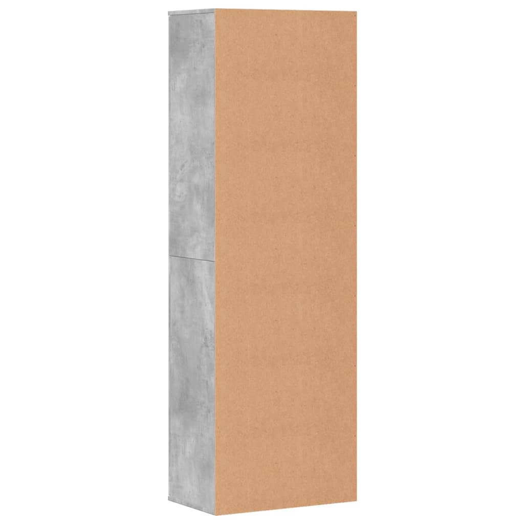 Highboard Concrete Grey 60x35x180 cm Engineered Wood