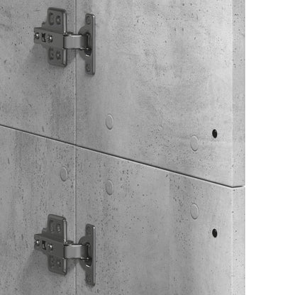 Highboard Concrete Grey 60x35x180 cm Engineered Wood