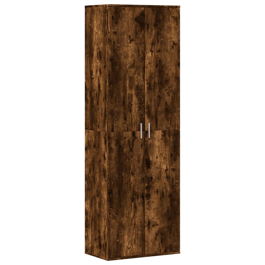 Highboard Smoked Oak 60x35x180 cm Engineered Wood