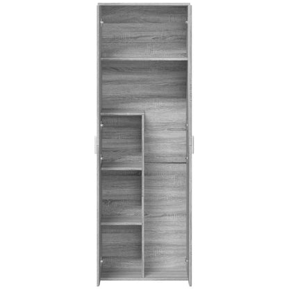 Highboard Grey Sonoma 60x35x180 cm Engineered Wood