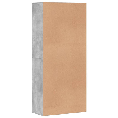 Shoe Cabinet Concrete Grey 80x39x178 cm Engineered Wood