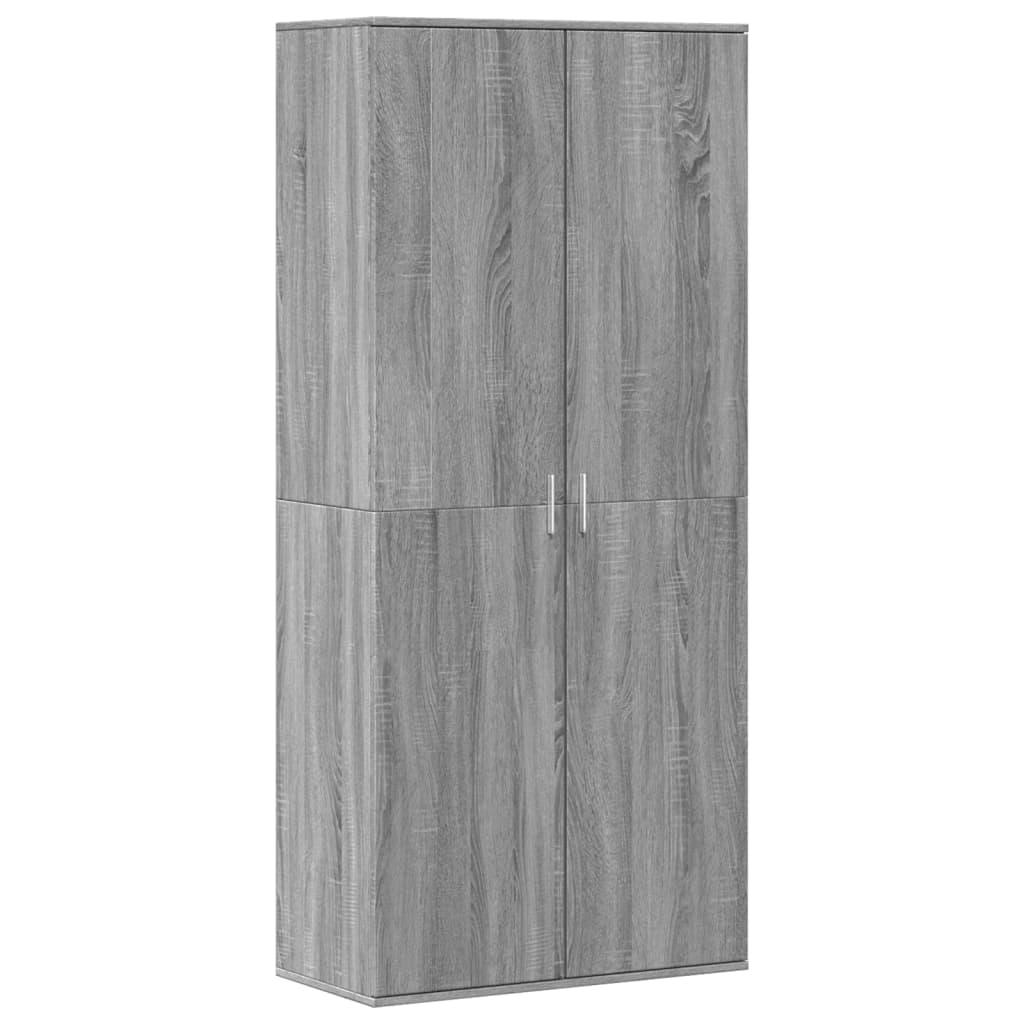 Shoe Cabinet Grey Sonoma 80x39x178 cm Engineered Wood