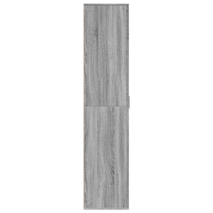 Shoe Cabinet Grey Sonoma 80x39x178 cm Engineered Wood