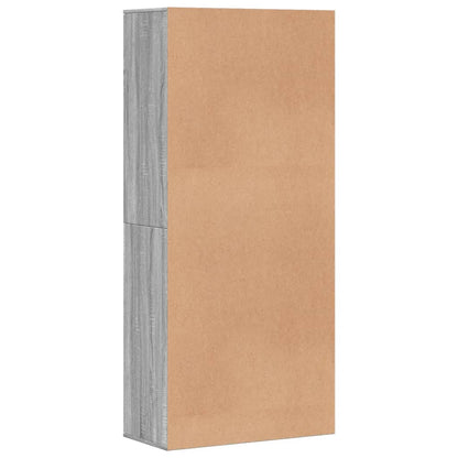 Shoe Cabinet Grey Sonoma 80x39x178 cm Engineered Wood