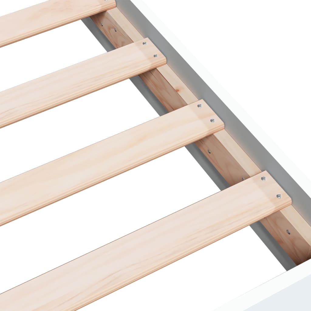 Bed Frame without Mattress White 180x200 cm Engineered Wood