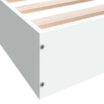 Bed Frame without Mattress White 180x200 cm Engineered Wood