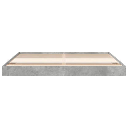 Bed Frame without Mattress Concrete Grey 180x200 cm