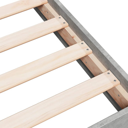 Bed Frame without Mattress Concrete Grey 180x200 cm