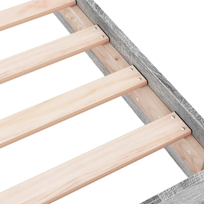 Bed Frame without Mattress Grey Sonoma 180x200 cm Engineered Wood