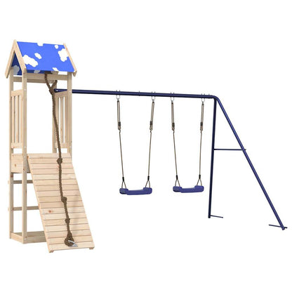 Outdoor Playset Solid Wood Pine