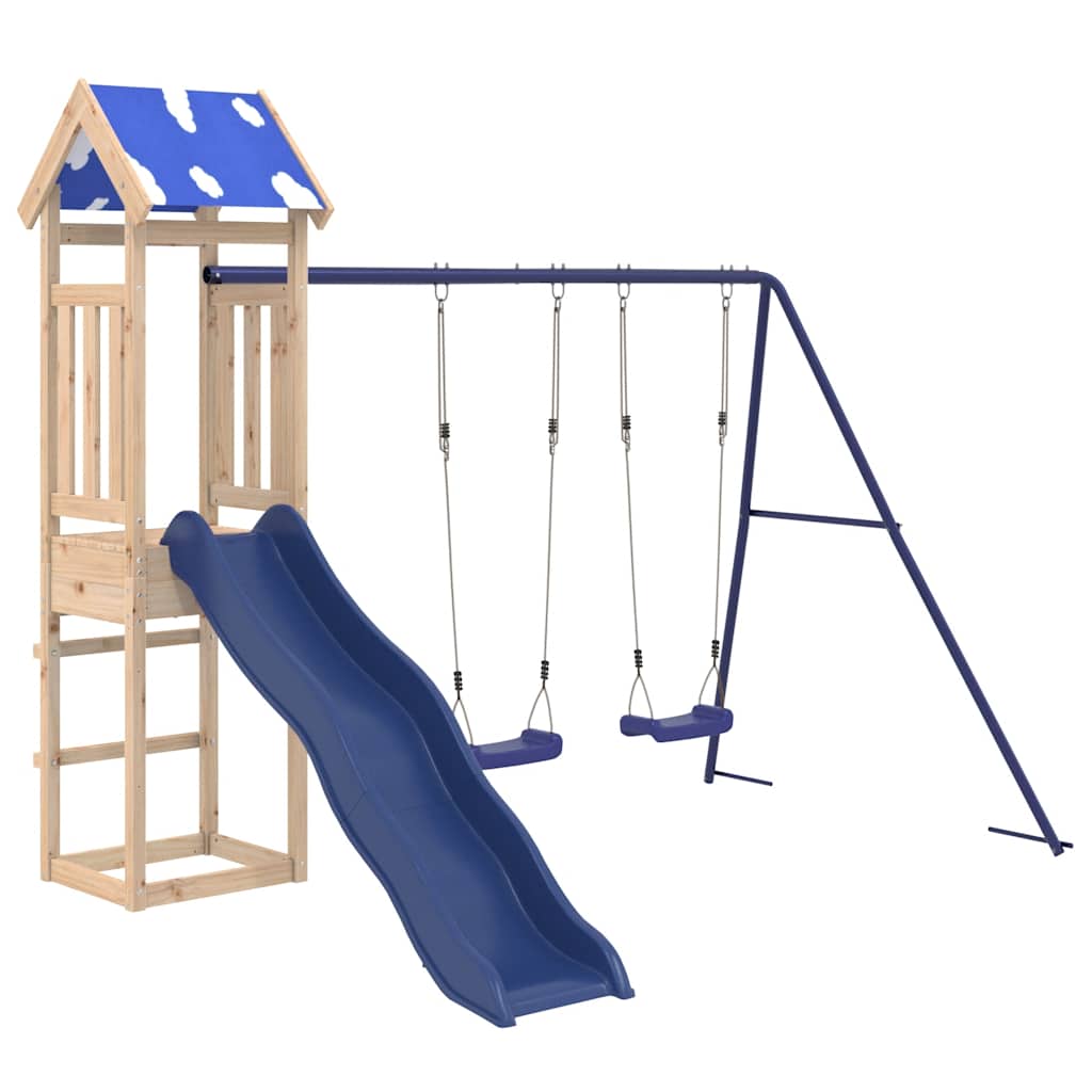 Outdoor Playset Solid Wood Pine