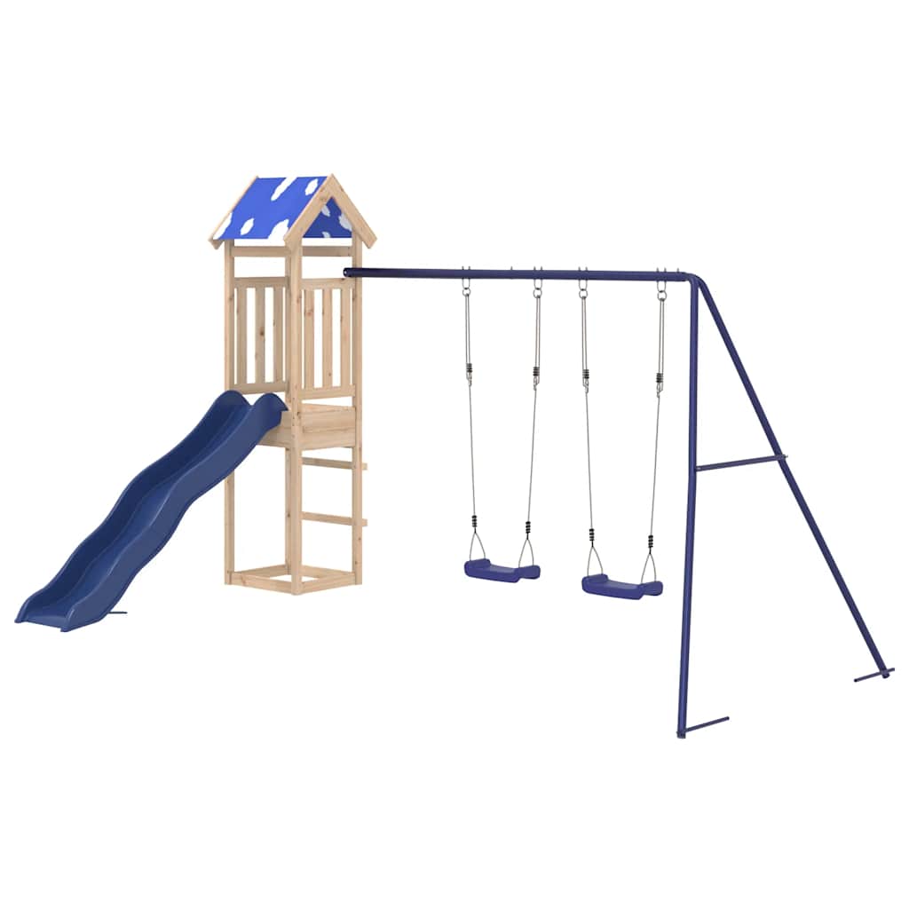 Outdoor Playset Solid Wood Pine