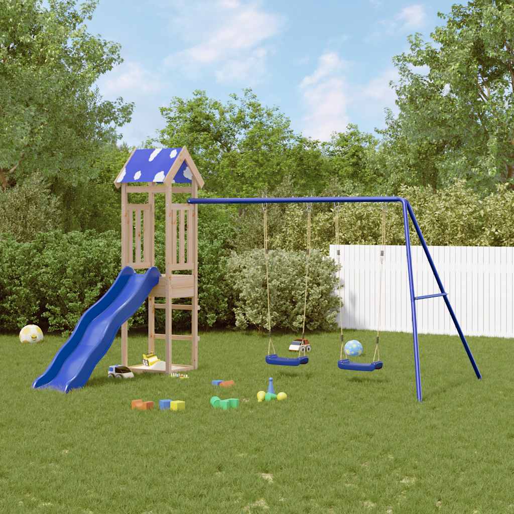 Outdoor Playset Solid Wood Pine