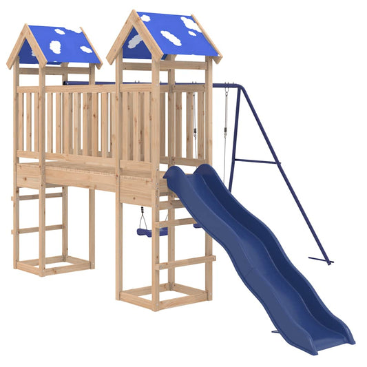Outdoor Playset Solid Wood Pine