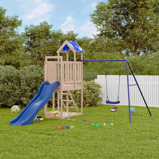 Outdoor Playset Solid Wood Pine