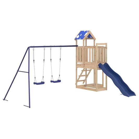 Outdoor Playset Solid Wood Pine