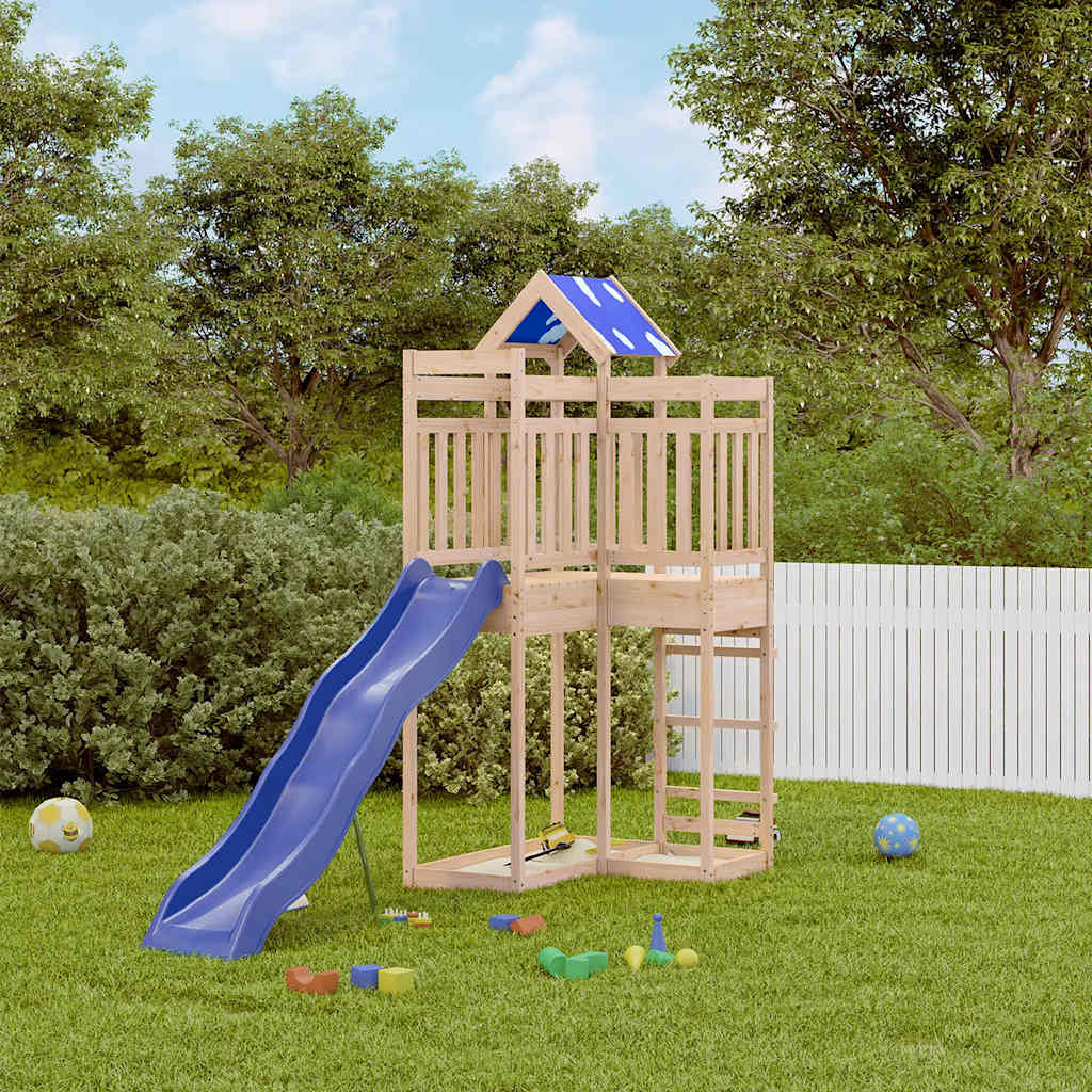 Outdoor Playset Solid Wood Pine