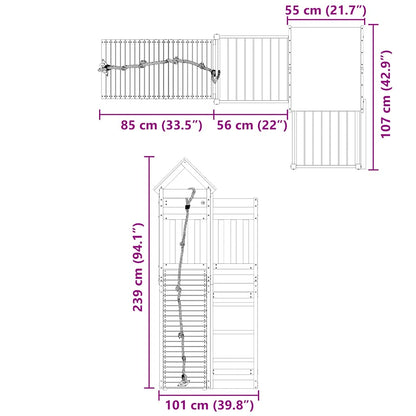 Outdoor Playset Impregnated Wood Pine