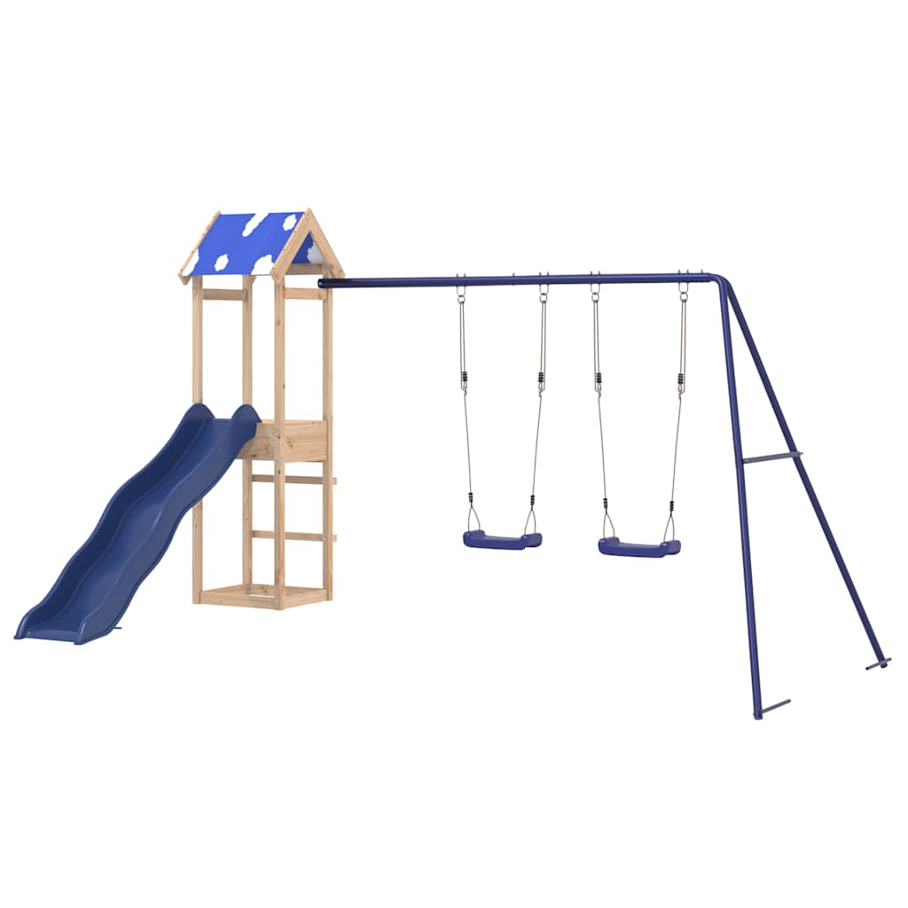 Outdoor Playset Solid Wood Pine