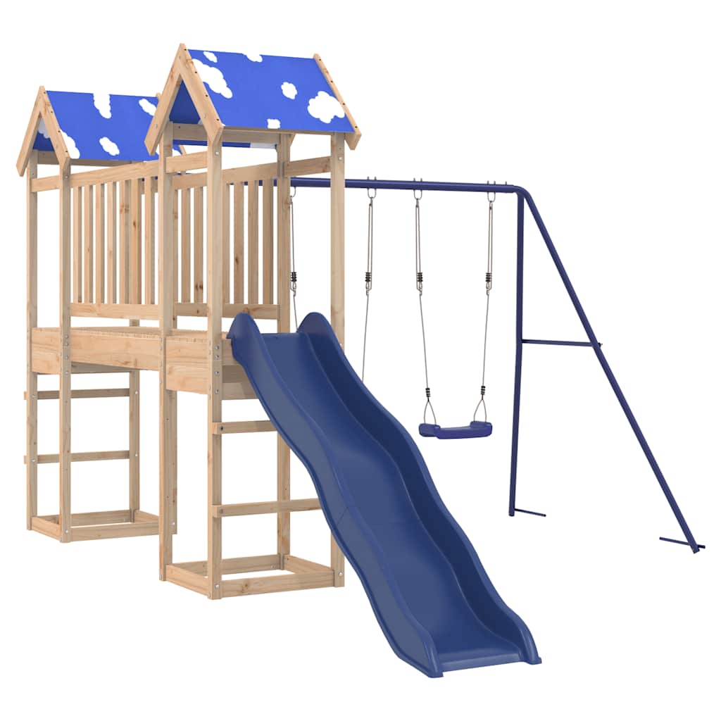 Outdoor Playset Solid Wood Pine