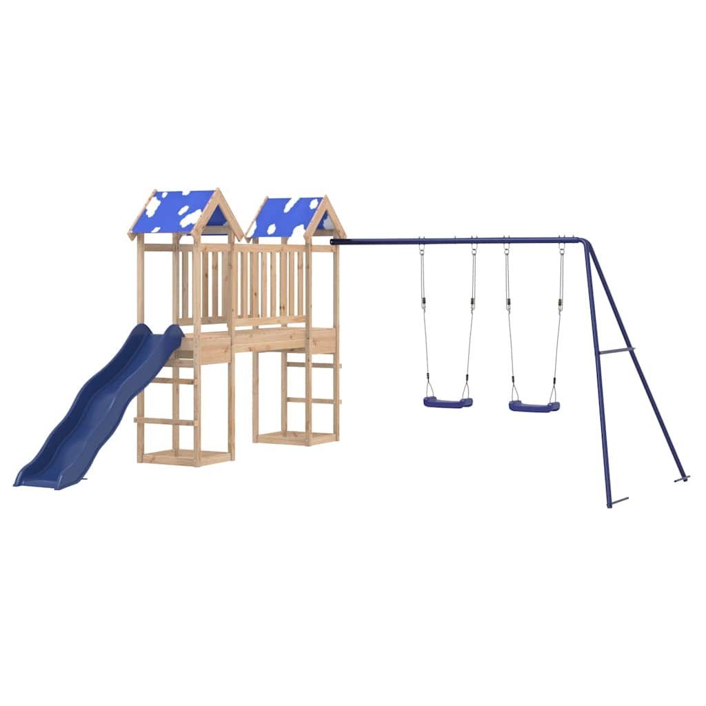 Outdoor Playset Solid Wood Pine