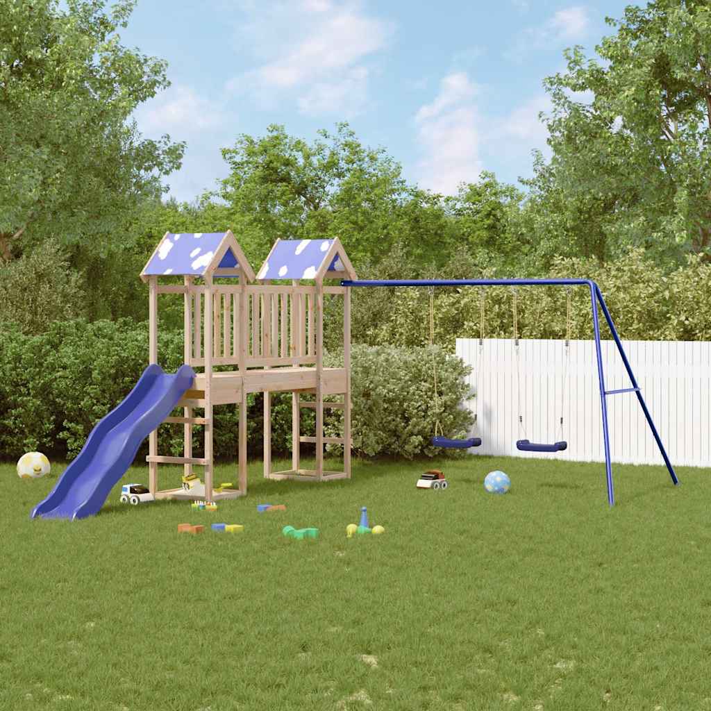 Outdoor Playset Solid Wood Pine